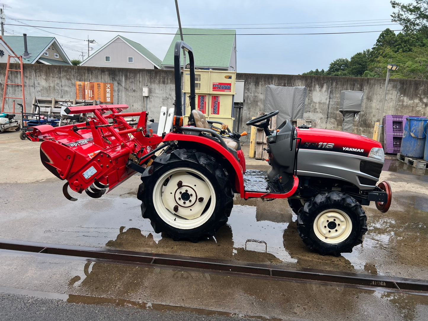 ヤンマー　中古　トラクター＋ロータリー【759時間】＊EF118＋RAS14M『茨城店　6448』