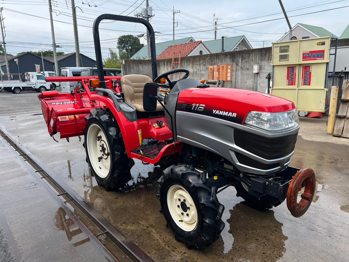 ヤンマー　中古　トラクター＋ロータリー【759時間】＊EF118＋RAS14M『茨城店　6448』