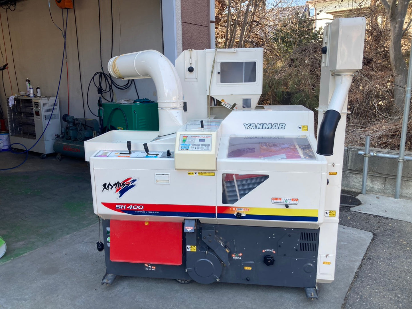 ヤンマー　中古　籾摺機　　4インチ　　SH400A-D