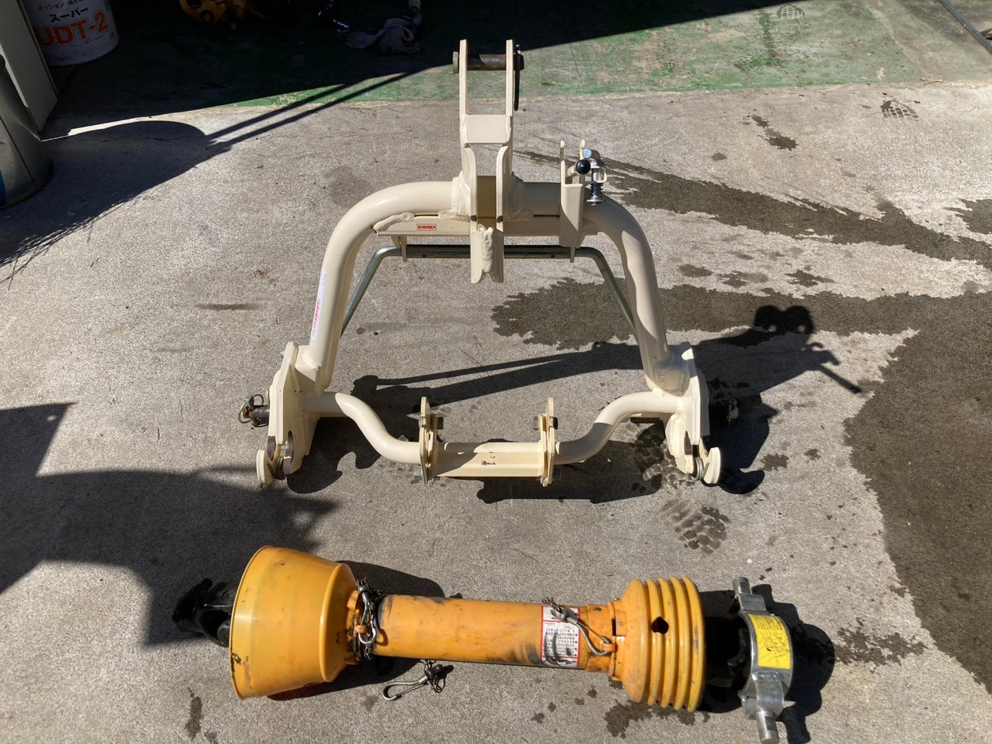 不明　中古　　ワンタッチヒッチ　SヒッチES50　PTOジョイントセット①