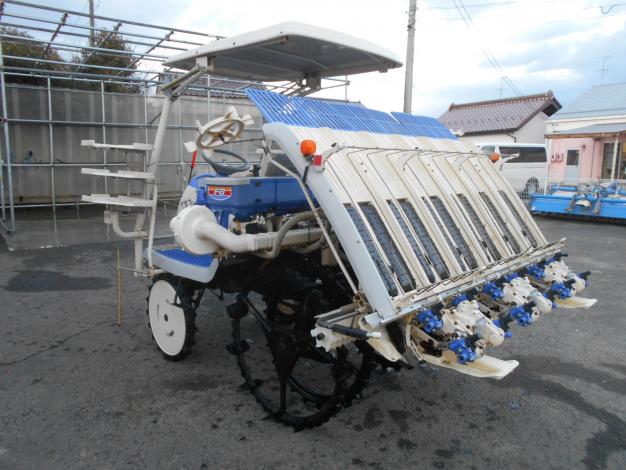 中古　イセキ　田植機　キャノピー仕様　補助車輪付き