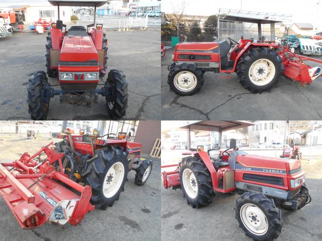 中古 トラクター 33馬力 ハロー付き – 農キング