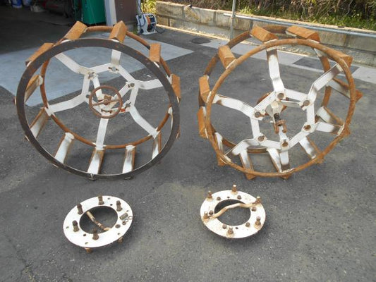 中古 トラクター カゴ車輪 フロート 水田 車輪