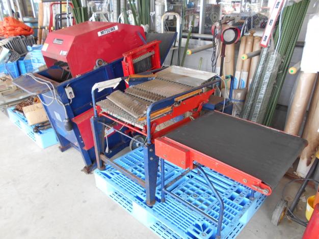 枝豆もぎ取り調整・選別機セット