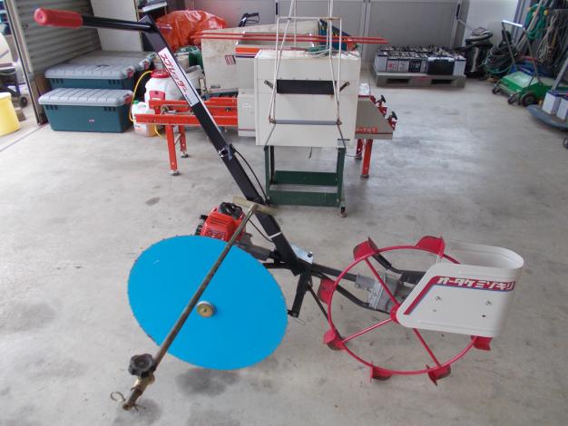 美善　中古　スプレッダー溝切機アタッチメント