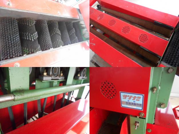 サシナミ中古ミニトマト磨き・選別機