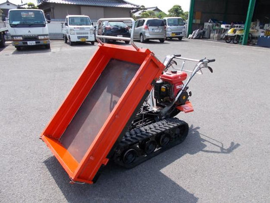 筑水キャニコム 400KGクローラー手動ダンプ運搬車