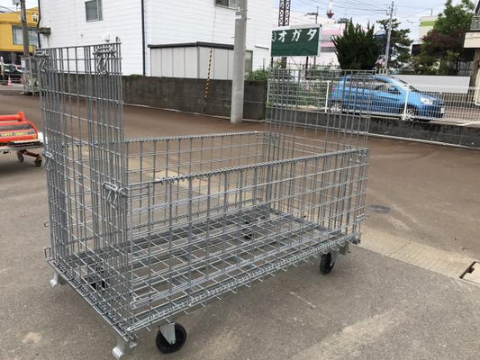 中古　メッシュパレットコンテナ