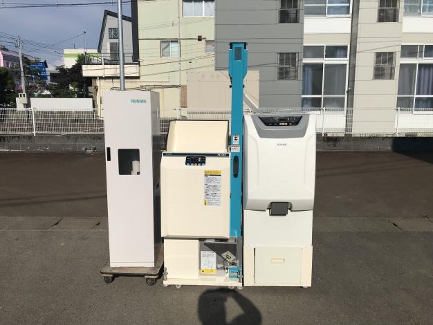 クボタ 中古 色彩選別機+精米機+ぬか保管庫 – 農キング