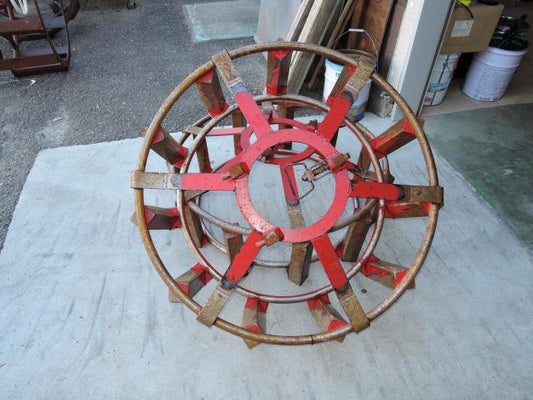 不明 中古 カゴ車輪 9.5-24