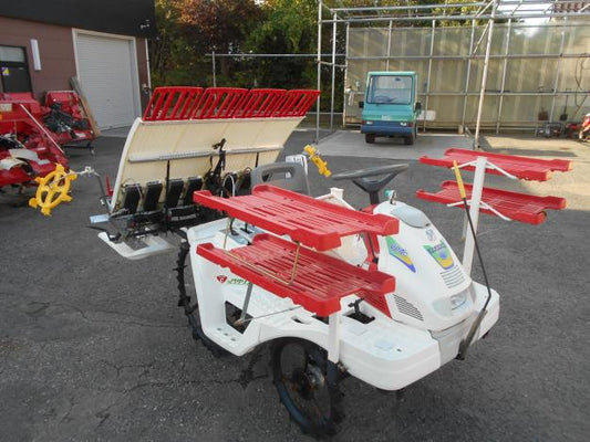 中古　田植機　乗用 4条 ロータリー セル パワステ
