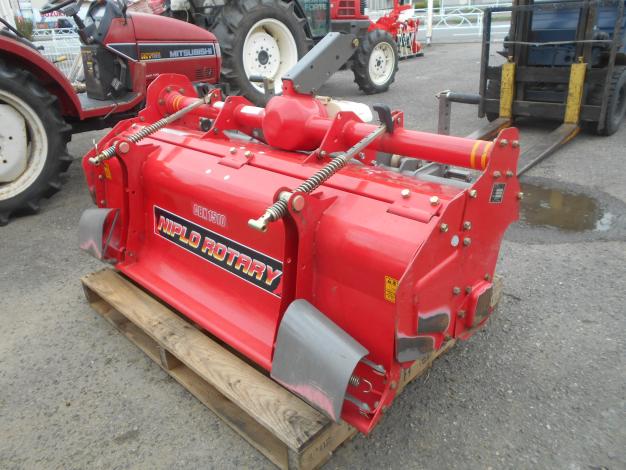ニプロ　中古　ロータリー　1.5m　ヒッチ、PTOジョイント、トップリンク付き