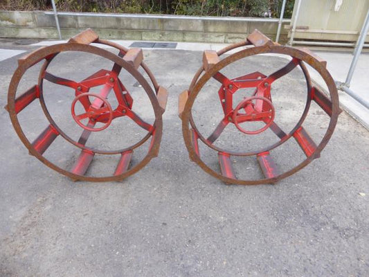 中古 カゴ車輪 フロートタイヤ KP車輪 補助車輪