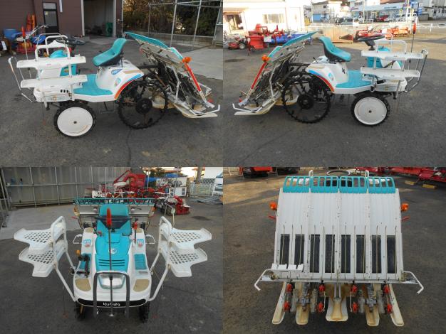 中古　クボタ　田植機　4条植　ロータリー式