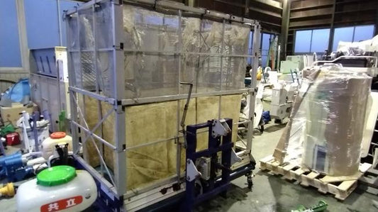 熊谷　中古もみ殻散布機